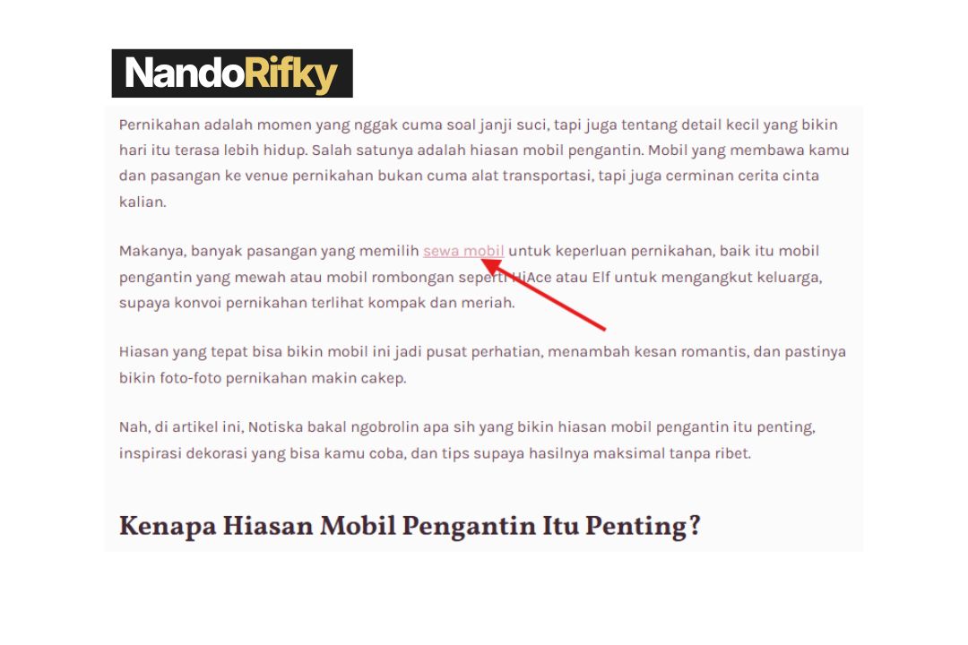 Contoh Artikel tayang di JalinJanji.com